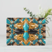 Speciale uitnodigingen met Bahamas Design (Staand voorkant)