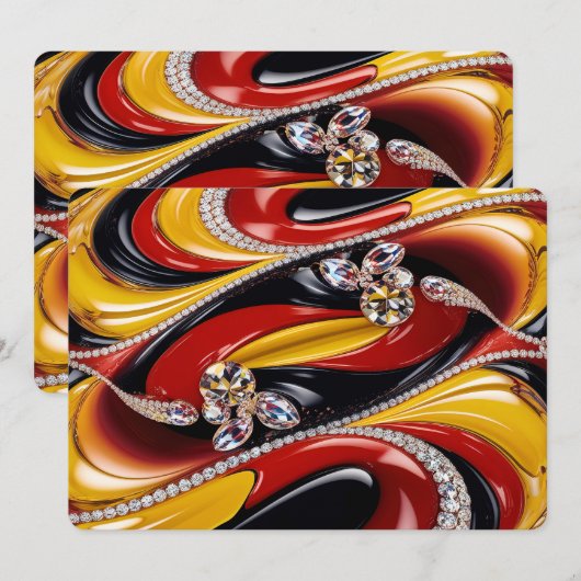 Speciale uitnodigingen met Belgian Design (Voorkant / Achterkant)