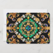 Speciale uitnodigingen met Braziliaans Kleuren Des (Voorkant)