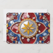 Speciale uitnodigingen met Colombian Design (Achterkant)