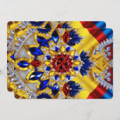 Speciale uitnodigingen met Roemeens design (Voorkant / Achterkant)