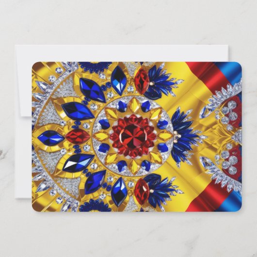 Speciale uitnodigingen met Roemeens design (Achterkant)