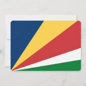 Speciale uitnodigingen met Seychellen Design (Achterkant)