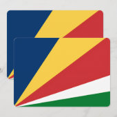 Speciale uitnodigingen met Seychelles Design (Voorkant / Achterkant)