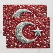 Speciale uitnodigingen met Turks Design (Voorkant / Achterkant)