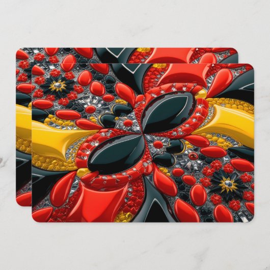 Speciale uitnodigingen voor Duitsland Design (Voorkant / Achterkant)