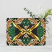 Speciale uitnodigingen voor Jamaica Design (Staand voorkant)