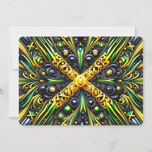 Speciale uitnodigingen voor Jamaican Design (Achterkant)