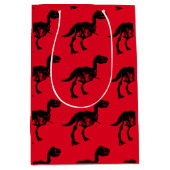 Speciale unieke dinosaurus skelet cadeau tas medium cadeauzakje (Voorkant)