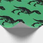 Speciale unieke dinosaurus skelet inpakpapier (Hoek)