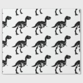 Speciale unieke dinosaurus skelet inpakpapier (Vlak)