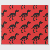 Speciale unieke dinosaurus skelet inpakpapier (Vlak)