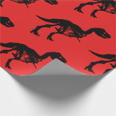 Speciale unieke dinosaurus skelet inpakpapier (Hoek)