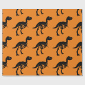 Speciale unieke dinosaurus skelet inpakpapier (Vlak)