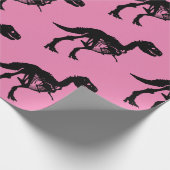 Speciale unieke dinosaurus skelet inpakpapier (Hoek)