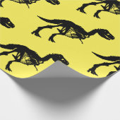 Speciale unieke dinosaurus skelet inpakpapier (Hoek)
