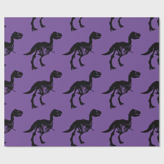 Speciale unieke dinosaurus skelet inpakpapier (Vlak)