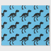 Speciale unieke dinosaurus skelet inpakpapier (Vlak)