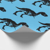 Speciale unieke dinosaurus skelet inpakpapier (Hoek)