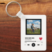 Speciale unieke foto onze Song Couples Gift Sleutelhanger (Voorkant)