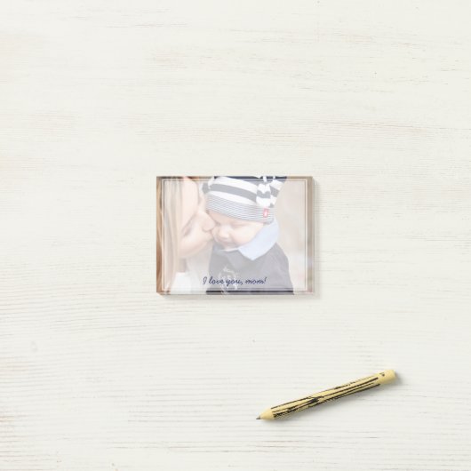 Speciale unieke Post-it® notes voor mam (Op bureau)