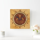 Speciale, unieke religieuze cadeautjes voor hem, vierkante klok (Huis)