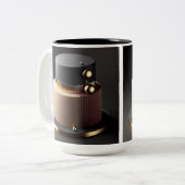 Speciale & unieke taartontwerper tweekleurige koffiemok (Voorkant links)
