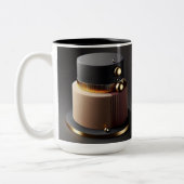 Speciale & unieke taartontwerper tweekleurige koffiemok (Links)