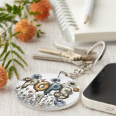 Speciale Vaderdag Ronde Acryl Sleutelhanger (Voorkant Rechts)