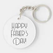 Speciale Vaderdag Ronde Acryl Sleutelhanger (Achterkant)