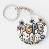 Speciale Vaderdag Ronde Acryl Sleutelhanger (Voorkant)