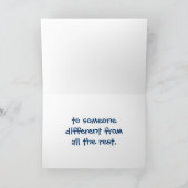 speciale Valentijn in blauw Feestdagen Kaart (Binnen)