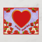 Speciale Valentijn, Rozen en Lijst Foto toevoegen Feestdagenkaart (Voorkant)
