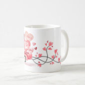 Speciale Valentijn voor levering Waterverf vrachtw Koffiemok (Voorkant rechts)