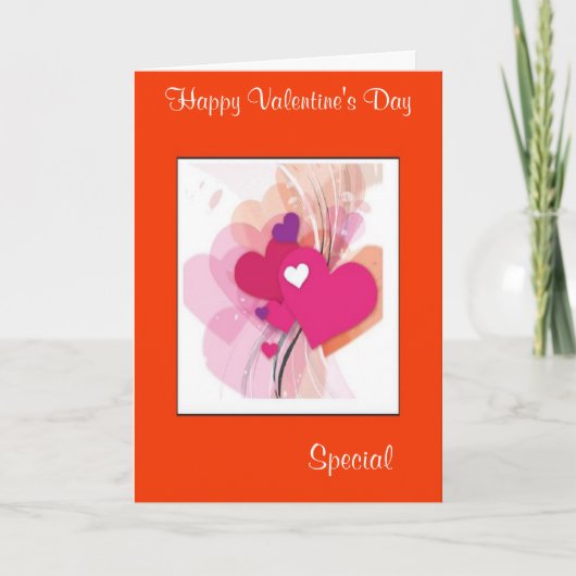 Speciale Valentijnsdag Feestdagen Kaart (Voorkant)