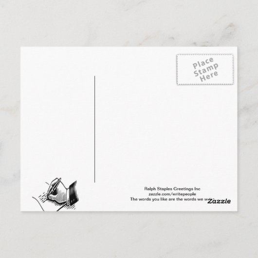 Speciale verjaardag Canada Briefkaart (Achterkant)