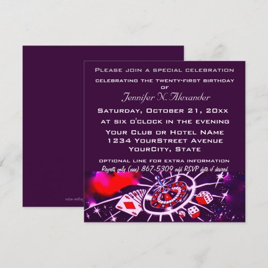 Speciale verjaardag kaart (Voorkant / Achterkant)