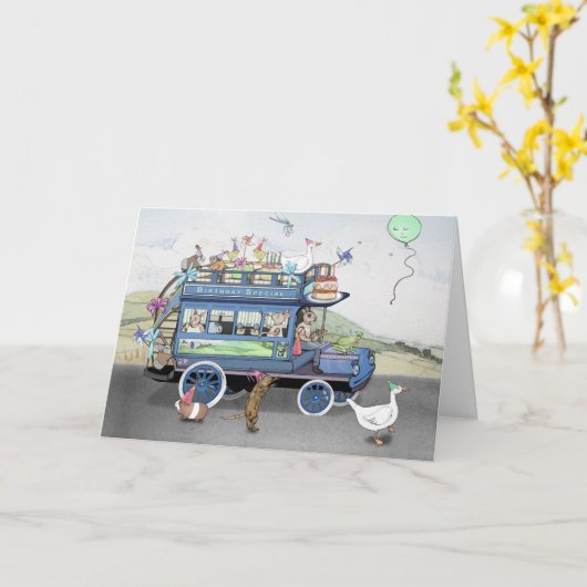 Speciale verjaardag kaart (Gele Bloem)