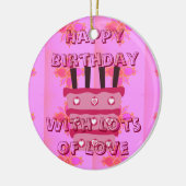 Speciale verjaardag keramisch ornament (Links)