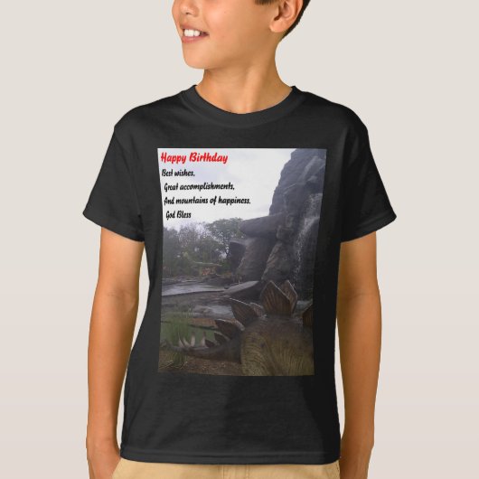 Speciale verjaardag t-shirt (Voorkant)