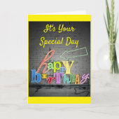 SPECIALE VERJAARDAG VOOR EEN HEEL * SPECIAAL PERSO KAART (Voorkant)