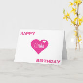 SPECIALE VERJAARDAG VOOR ****LINDA*** KAART (Gele Bloem)