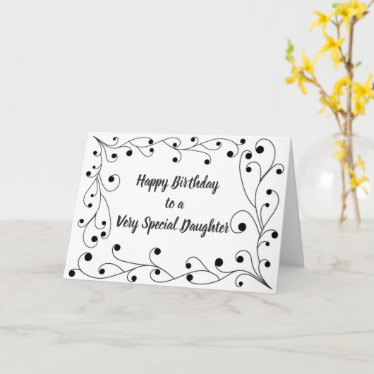 SPECIALE "VERJAARDAG" VOOR "U" KAART (Gele Bloem)