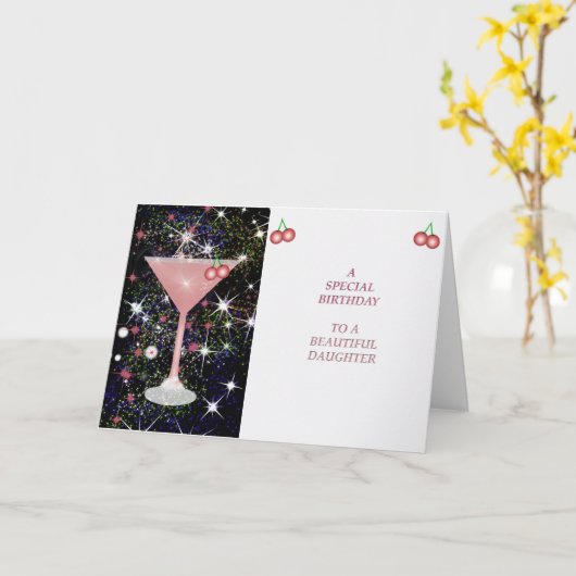 Speciale verjaardagsdochterkaart kaart (Gele Bloem)