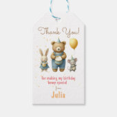 Speciale verjaardagsfeestje cadeautaglabels voor B Cadeaulabel (Voorkant)