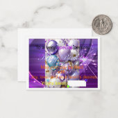 Speciale verjaardagskaarten notitiekaartje (Voorkant / Achterkant in situ)