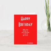 Speciale verjaardagskaarten voor ex-man kaart (Voorkant)