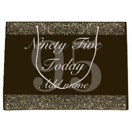 Speciale verjaardagskaarttas 95th groot cadeauzakje