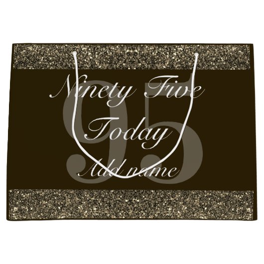 Speciale verjaardagskaarttas 95th groot cadeauzakje (Voorkant)