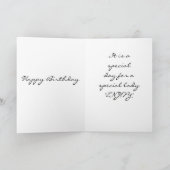 **SPECIALE VERJAARDAGSWENSEN VOOR EEN SPECIALE DAM KAART (Binnen)